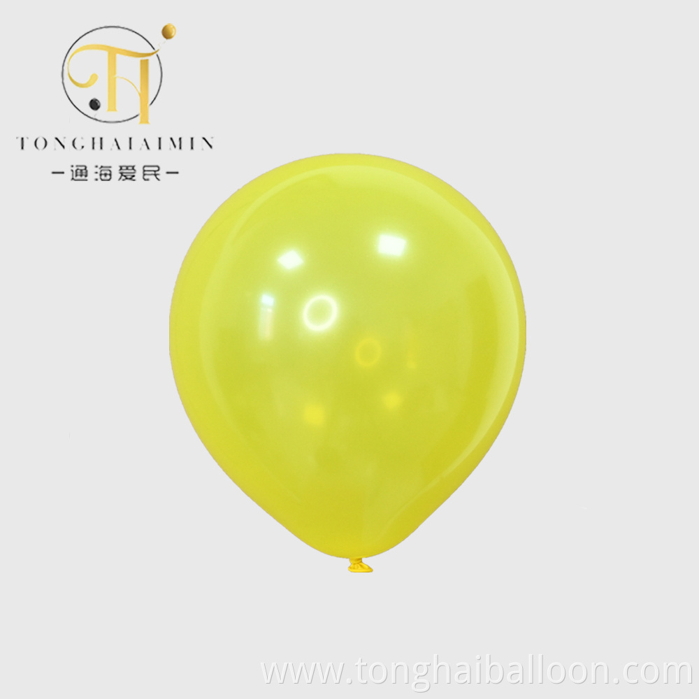 Matte Yellow Balloons